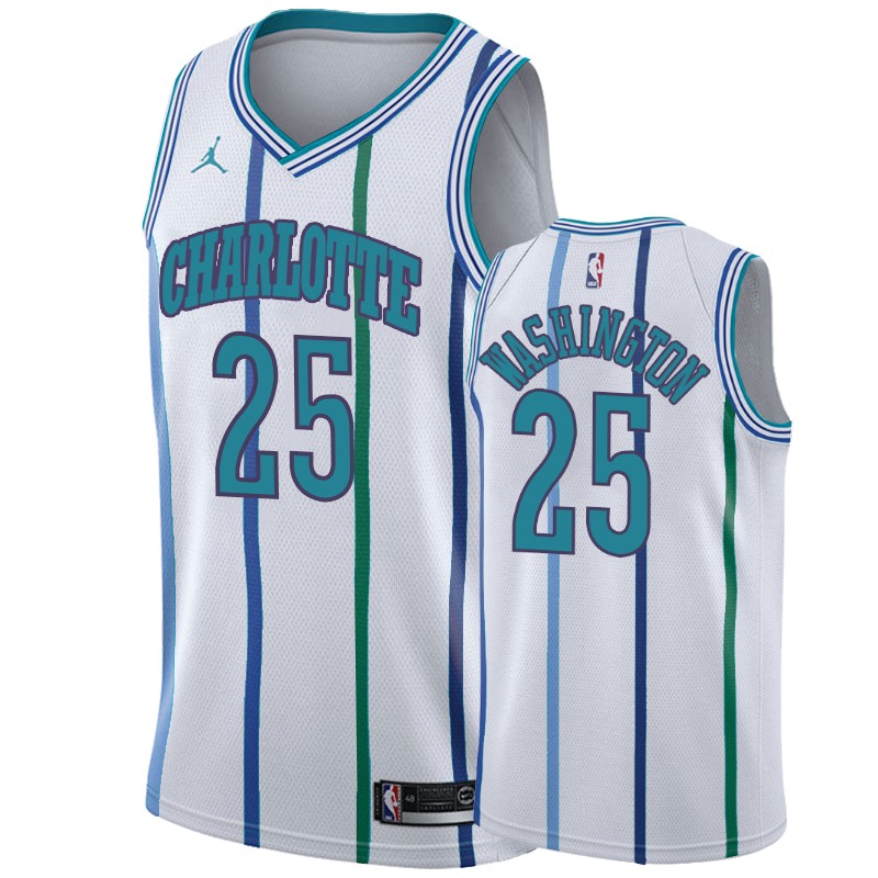 Hornets #25 PJ Washington White 2019-20 Hardwood Classic Edition Stitched Jersey - Zenithce
