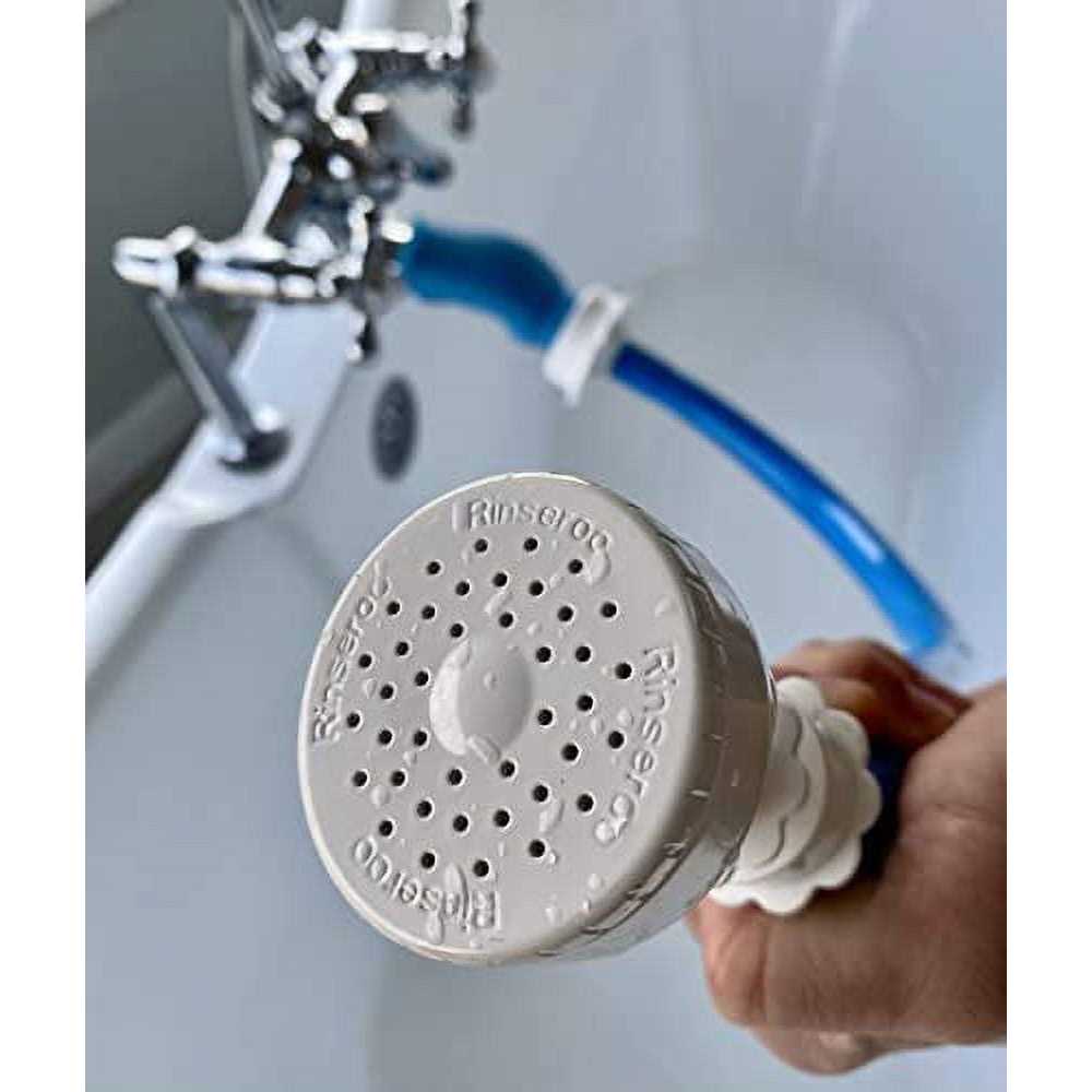 Rinseroo Slip-on Dog Wash Hose Attachment. Pet Bather for Showerhead and Sink - Zenithce
