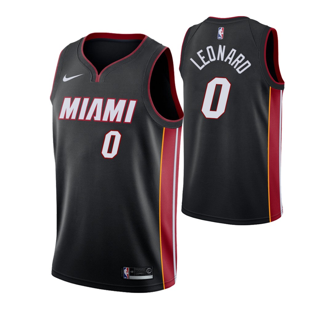 Heat #0 Meyers Leonard Icon Edition Black Jersey - Zenithce