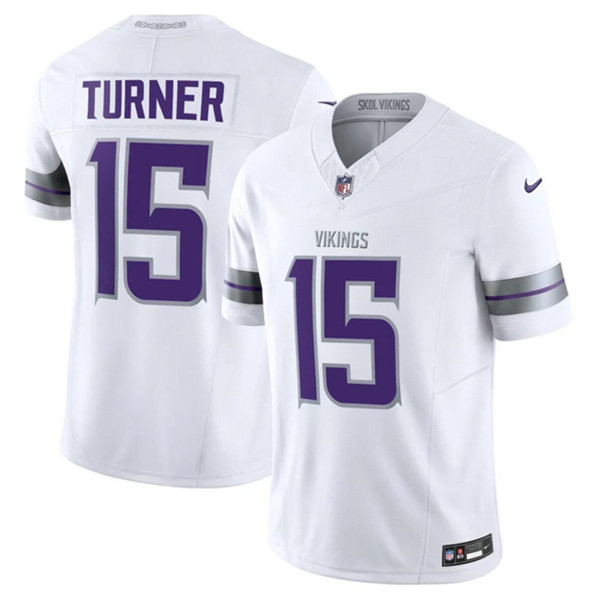 Minnesota Vikings #15 Dallas Turner White F.U.S.E. Winter Warrior Limited Stitched Jersey - Zenithce