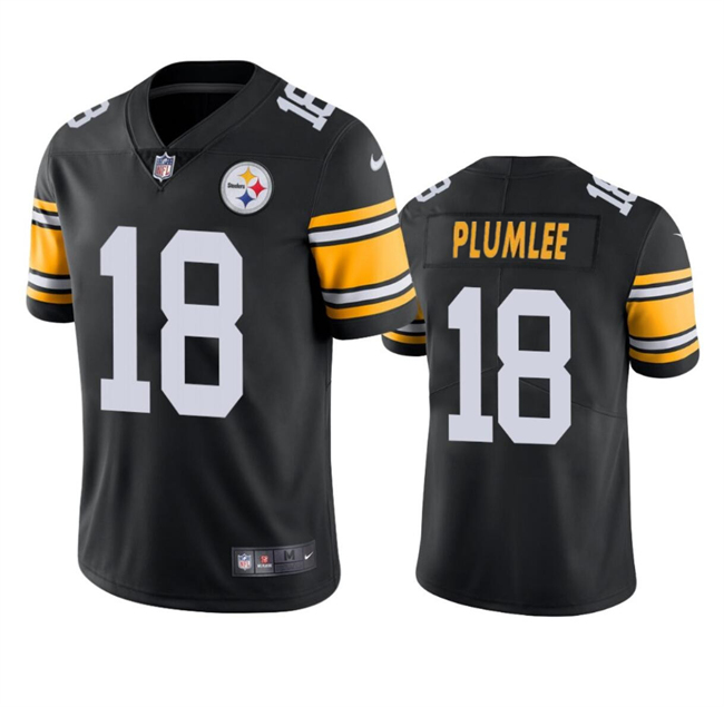 Pittsburgh Steelers #18 John Rhys Plumlee Black Alternate Vapor Untouchable Limited Stitched Jersey - Zenithce