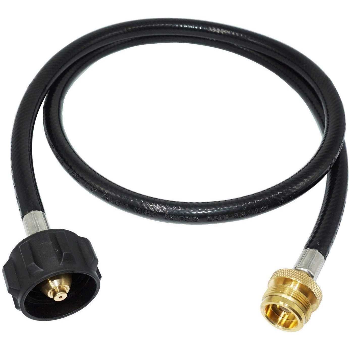 DOZYANT 5 FT Propane Hose Adapter with Propane Tank Gauge for Weber Q1200 - Zenithce