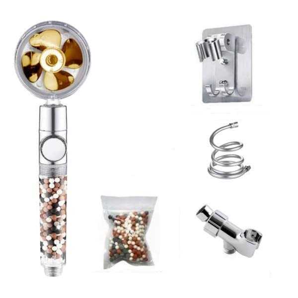 Mineral Stream Shower Head Ecowater Spa Showerheads for Dry Hair & Skin - Zenithce