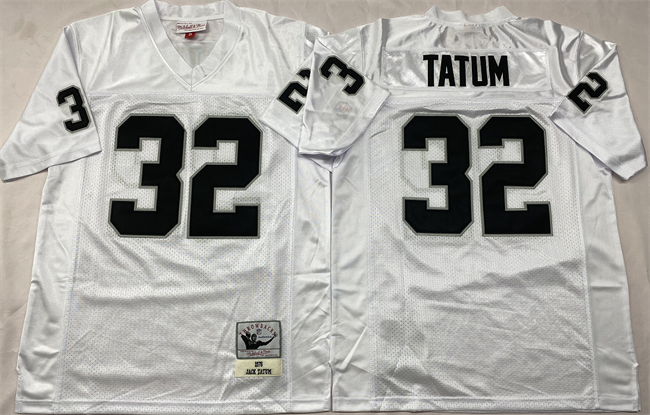 Las Vegas Raiders #32 Jack Tatum White Throwback Football Stitched Jersey - Zenithce