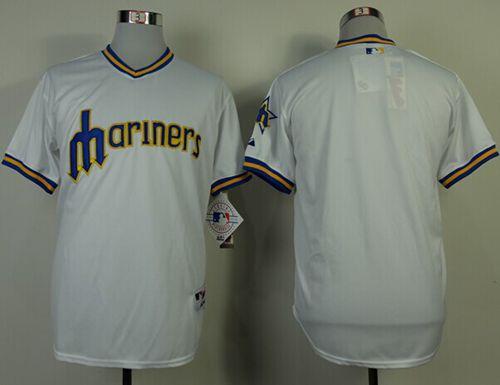 Mariners Blank White 1979 Turn Back The Clock Stitched Jersey - Zenithce