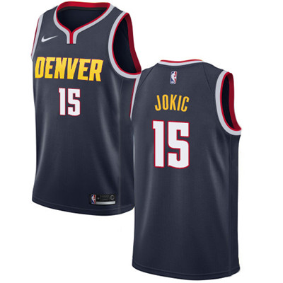 Denver Nuggets #15 Nikola Jokic Navy Swingman Icon Edition Jersey - Zenithce