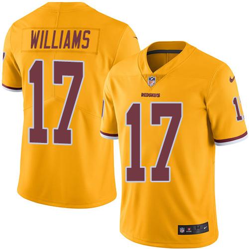 Redskins #17 Doug Williams Gold Stitched Limited Rush Nike Jersey - Zenithce