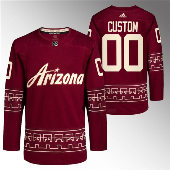 Arizona Coyotes Custom Garnet Alternate Pro Jersey - Zenithce