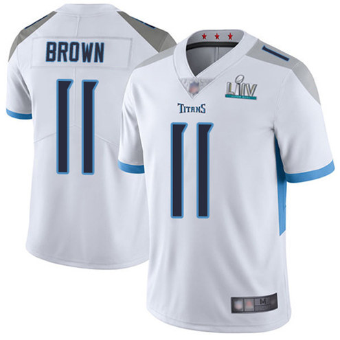 Tennessee Titans #11 A.J. Brown Super Bowl LIV White Vapor Untouchable Limited Stitched Jersey - Zenithce