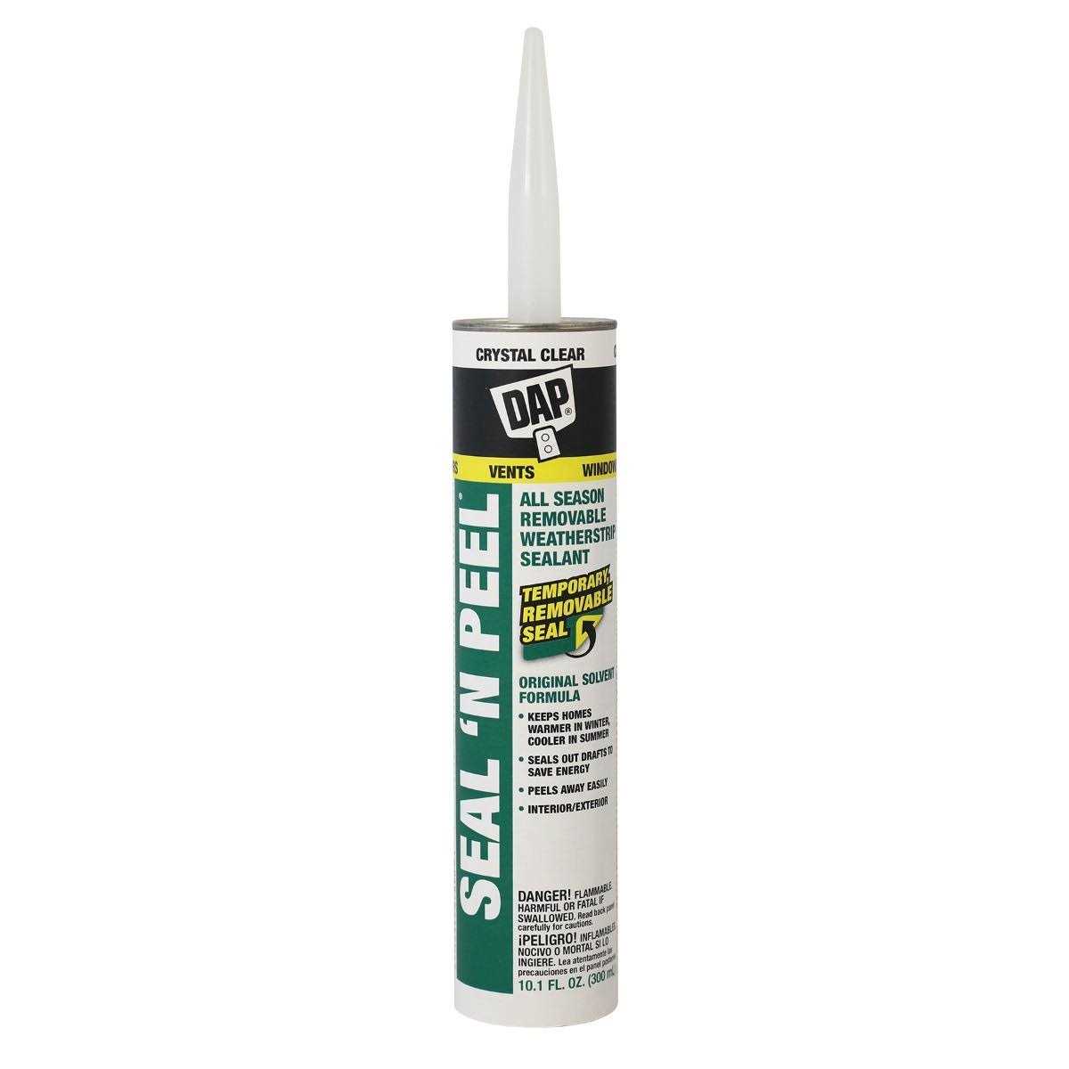 Dap Seal ‘N Peel Removable Caulk - Zenithce