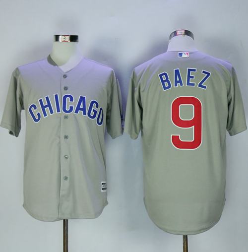 Cubs #9 Javier Baez Grey New Cool Base Stitched Jersey - Zenithce