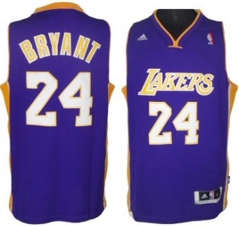 Los Angeles Lakers #24 Kobe Bryant Revolution 30 Swingman Purple Jersey - Zenithce