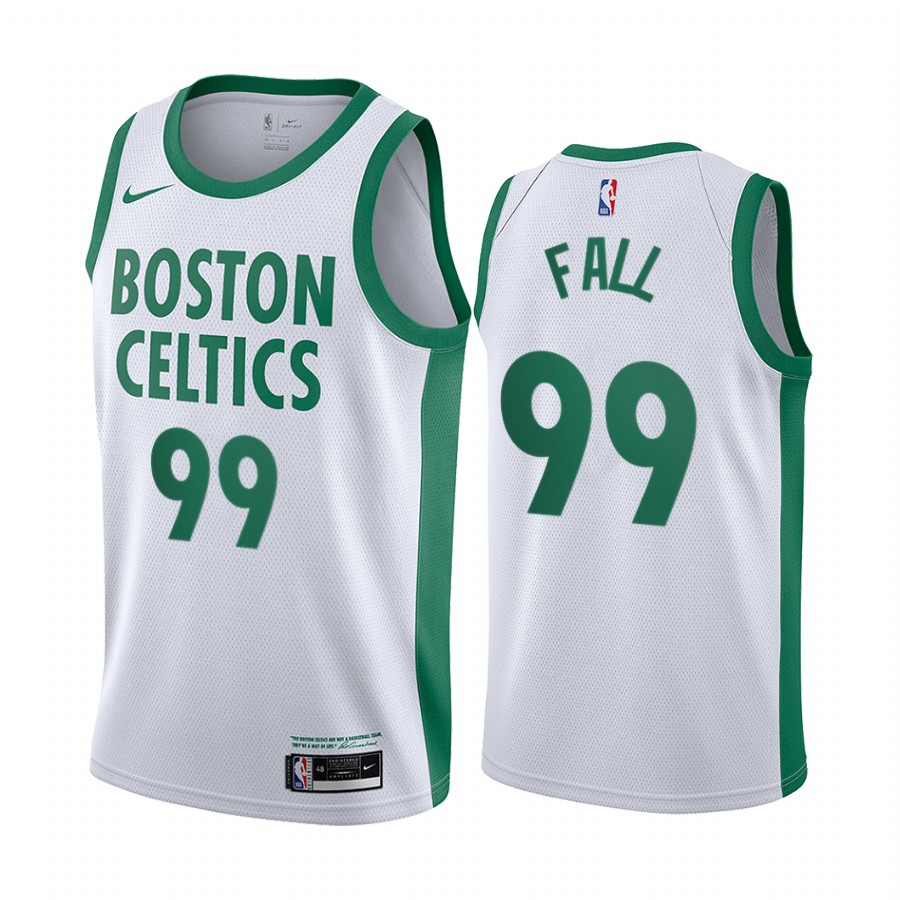Celtics #99 Tacko Fall White Swingman 2020-21 City Edition Jersey - Zenithce