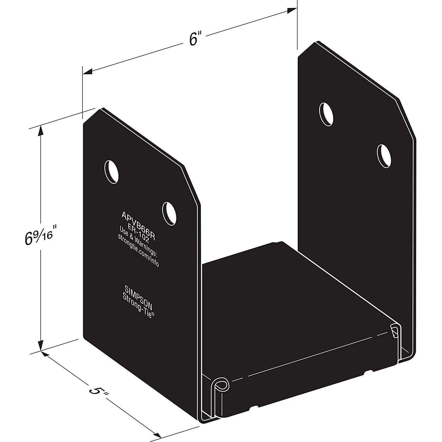 Simpson Strong-Tie APVA6 Ornamental Angle - Zenithce