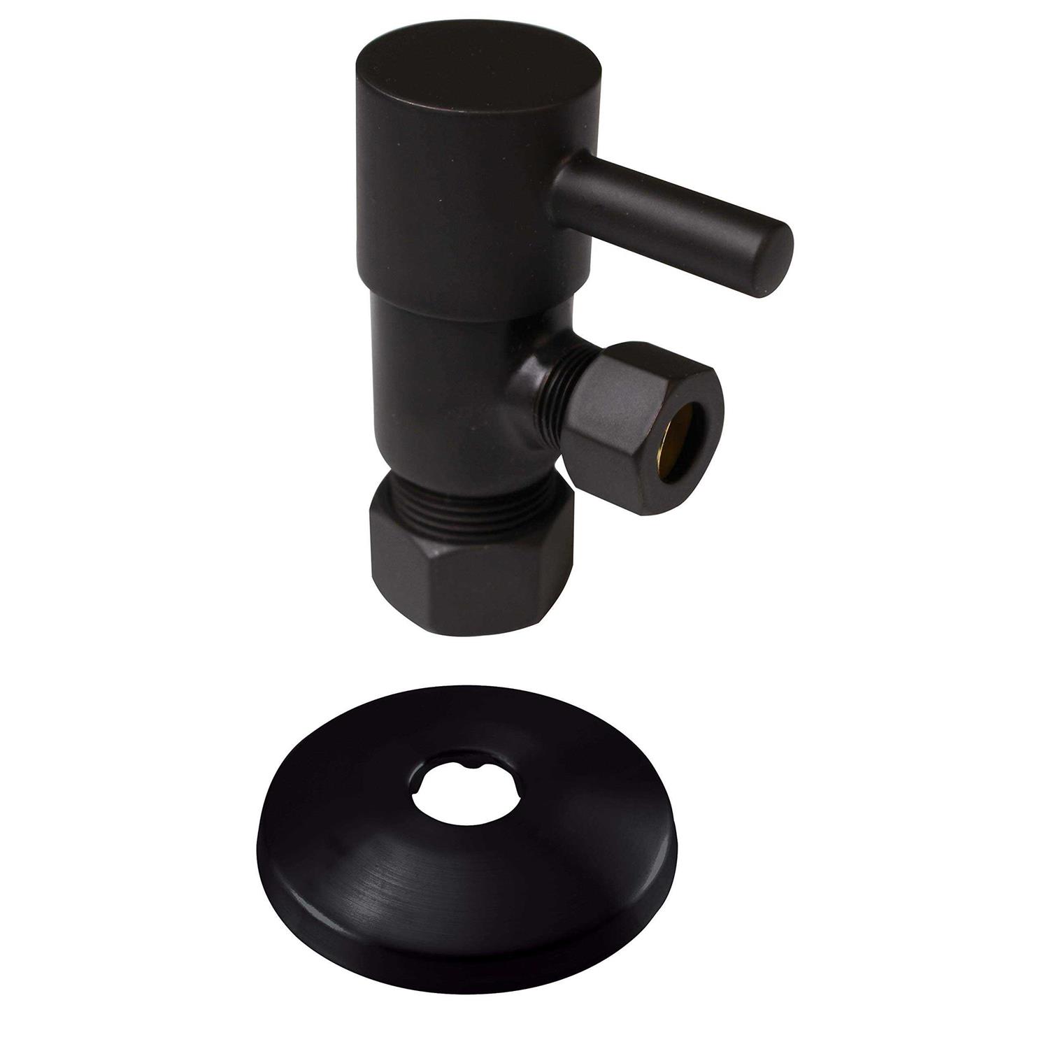 Westbrass Brass P-Trap 1/4-Turn Lavatory Kit Valves/Risers D1838QRL - Zenithce