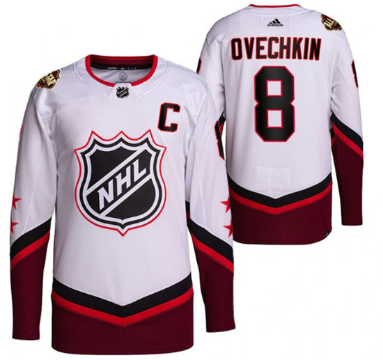 Washington Capitals #8 Alex Ovechkin 2022 All-Star White Stitched Jersey - Zenithce
