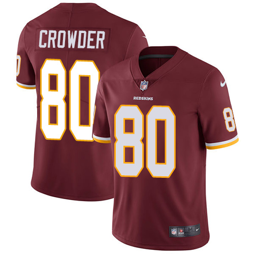 Washington Redskins #80 Jamison Crowder Burgundy Red Vapor Untouchable Limited Stitched Jersey - Zenithce