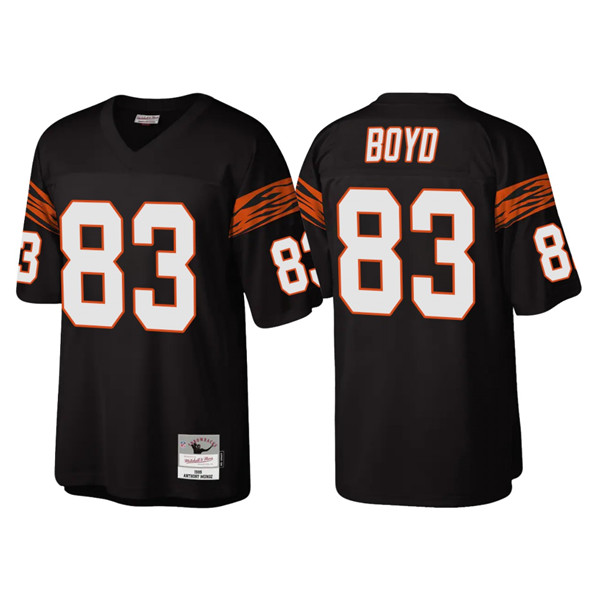 Cincinnati Bengals #83 Tyler Boyd Black Throwback Legacy Stitched Jersey - Zenithce