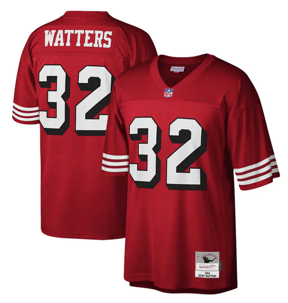 San Francisco 49ers #32 Ricky Watters Red Stitched Jersey - Zenithce