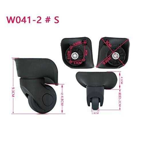 Suitcase Luggage Wheel Replacement kit Rubber Universal Wheels Swivel - Zenithce