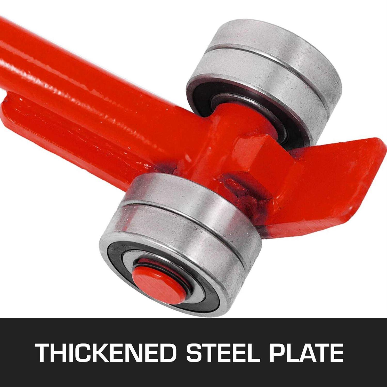 VEVOR 3-Ton Pry Lever Bar 6600 lbs. Capacity Heavy Duty Steel Pry Lever Bar Wheels Handle - Zenithce