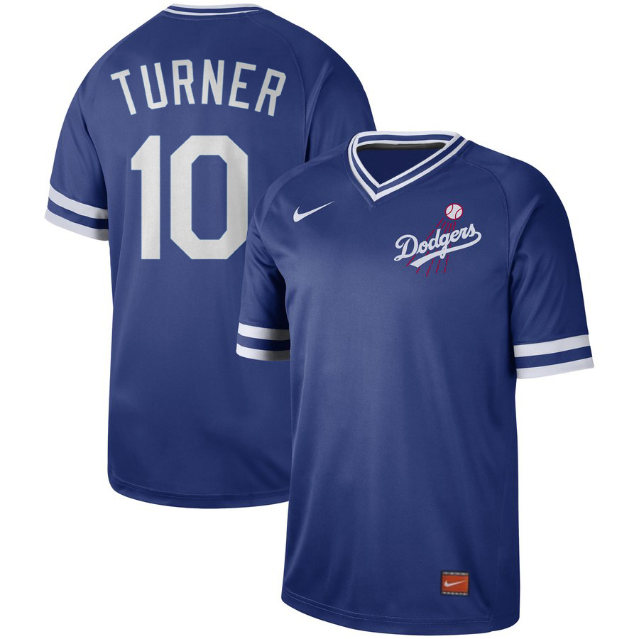 Los Angeles Dodgers #10 Justin Turner Blue Cooperstown Collection Legend Stitched Jersey - Zenithce