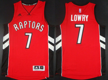 Toronto Raptors #7 Kyle Lowry Revolution 30 Swingman 2014 New Red Jersey - Zenithce