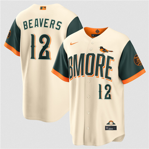 Baltimore Orioles #12 Dylan Beavers Natural 2026 City Connect Stadium Stitched Jersey - Zenithce