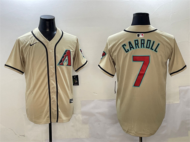 Arizona Diamondbacks #7 Corbin Carroll Gold Limited Stitched Jersey - Zenithce