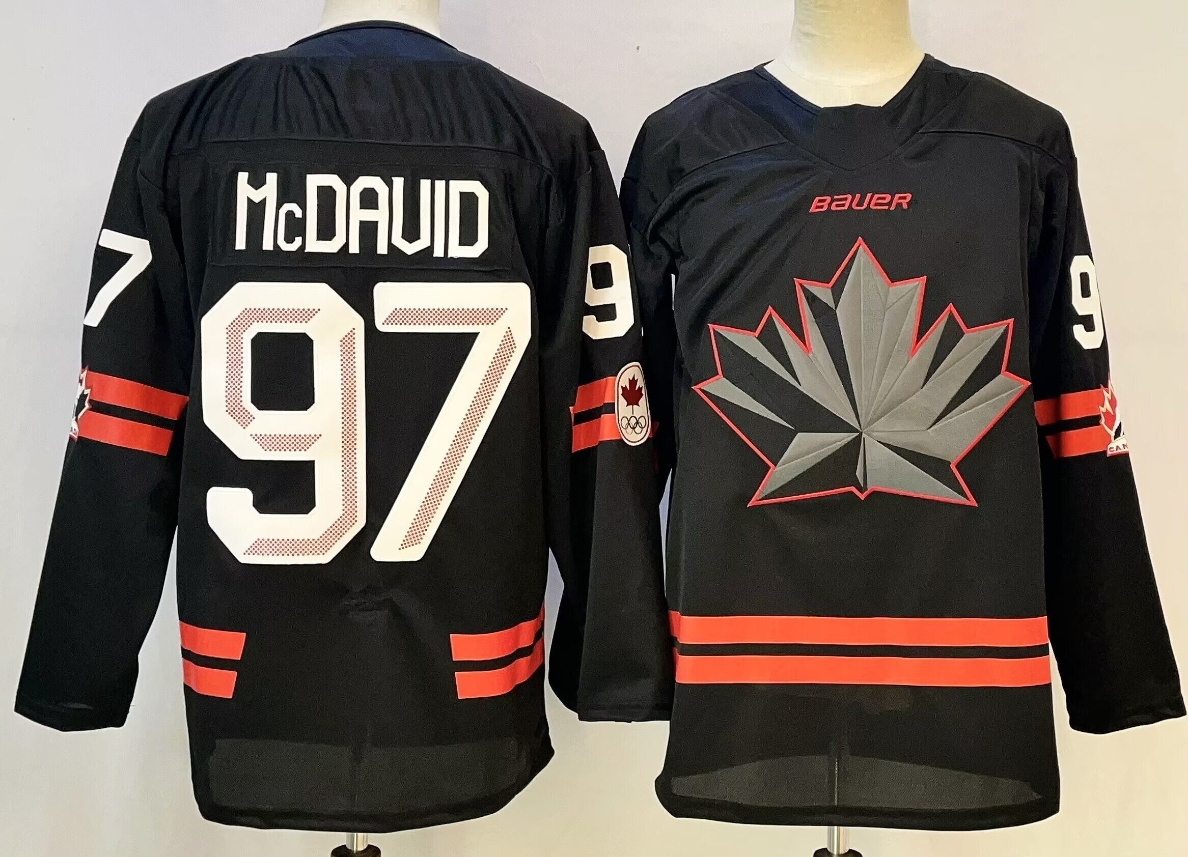 Canada #97 Connor McDavid Black Stitched Jersey - Zenithce
