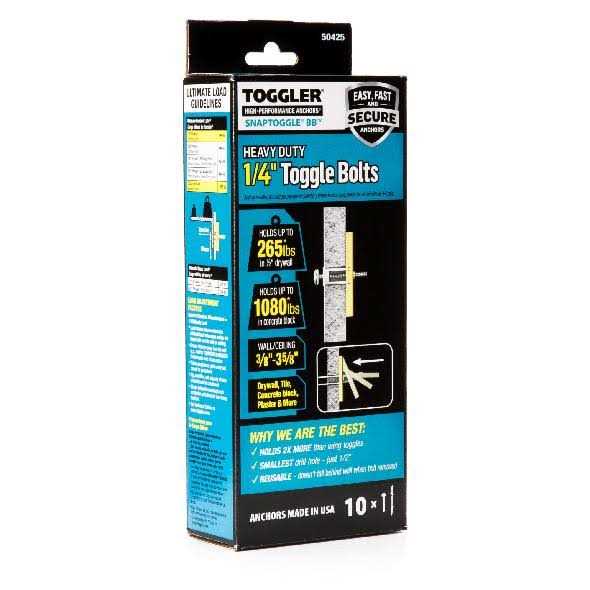 Toggler Assorted Length dia Toggle Bolt Drywall Anchor - Zenithce