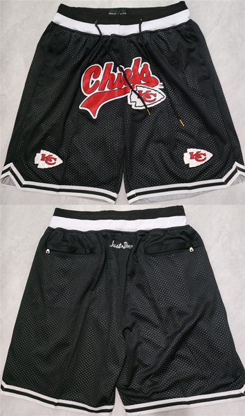 Kansas City Chiefs Black Shorts (Run Small) - Zenithce