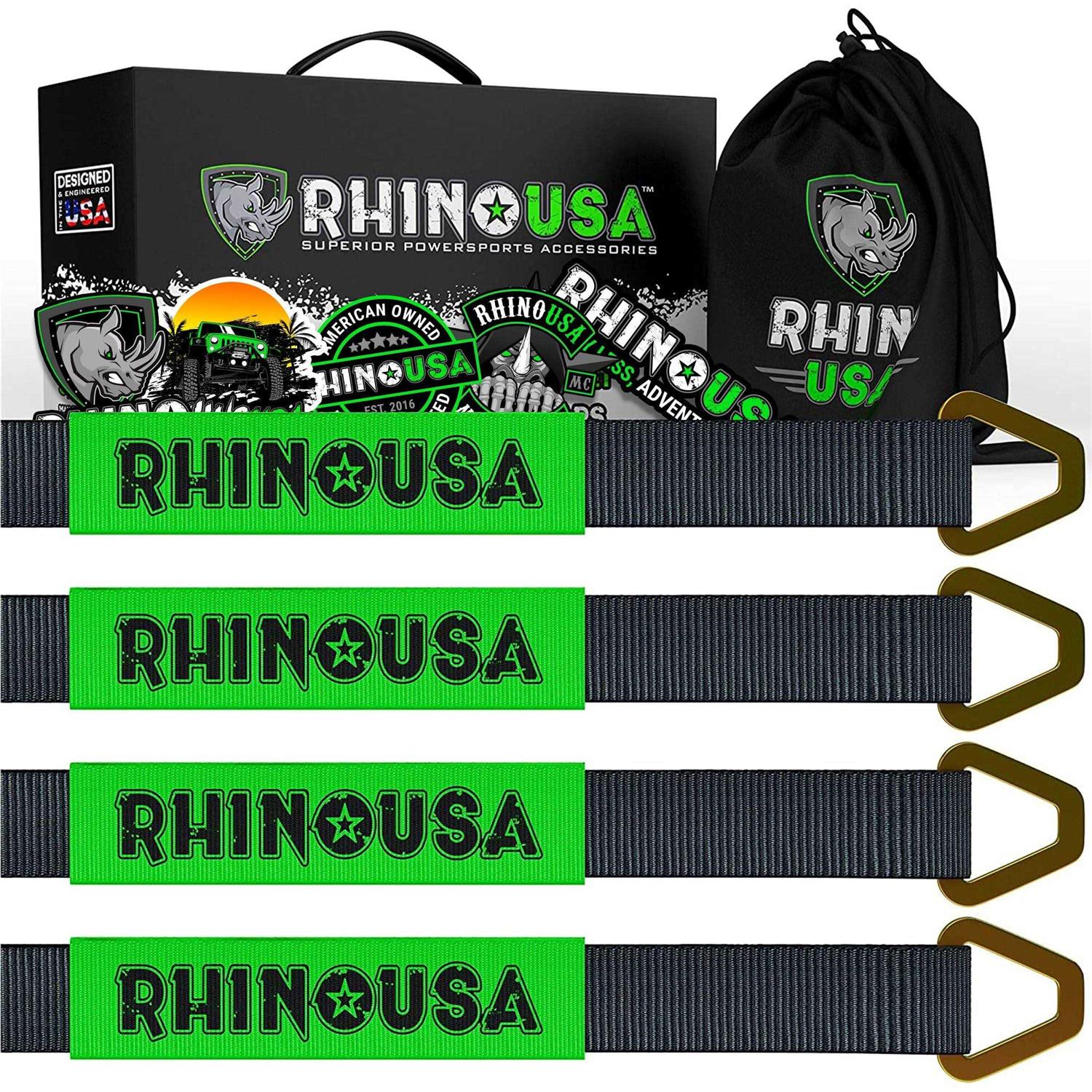 Rhino USA 8 Ton Super Shackles w/ Isolators - Zenithce