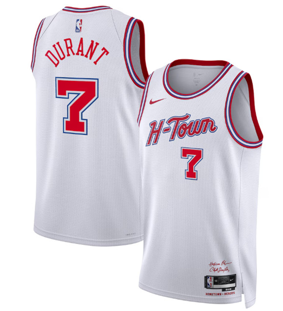 Houston Rockets #7 Kevin Durant White 2025-26 City Edition Stitched Jersey - Zenithce