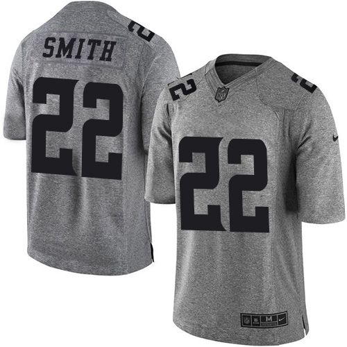 Vikings #22 Harrison Smith Gray Stitched Limited Gridiron Gray Nike Jersey - Zenithce