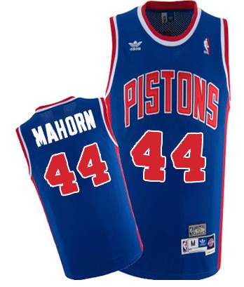 Detroit Pistons #44 Rick Mahorn Blue Swingman Throwback Jersey - Zenithce