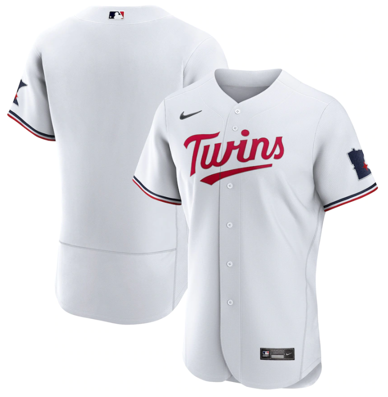 Minnesota Twins Blank White 2023 Home Team Flex Base Stitched Jersey - Zenithce