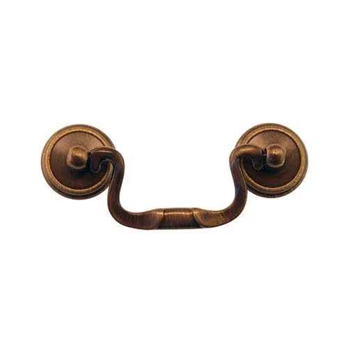 Restorers Classic Brass Screen Door Rim Latch with Knob & Lever - Zenithce