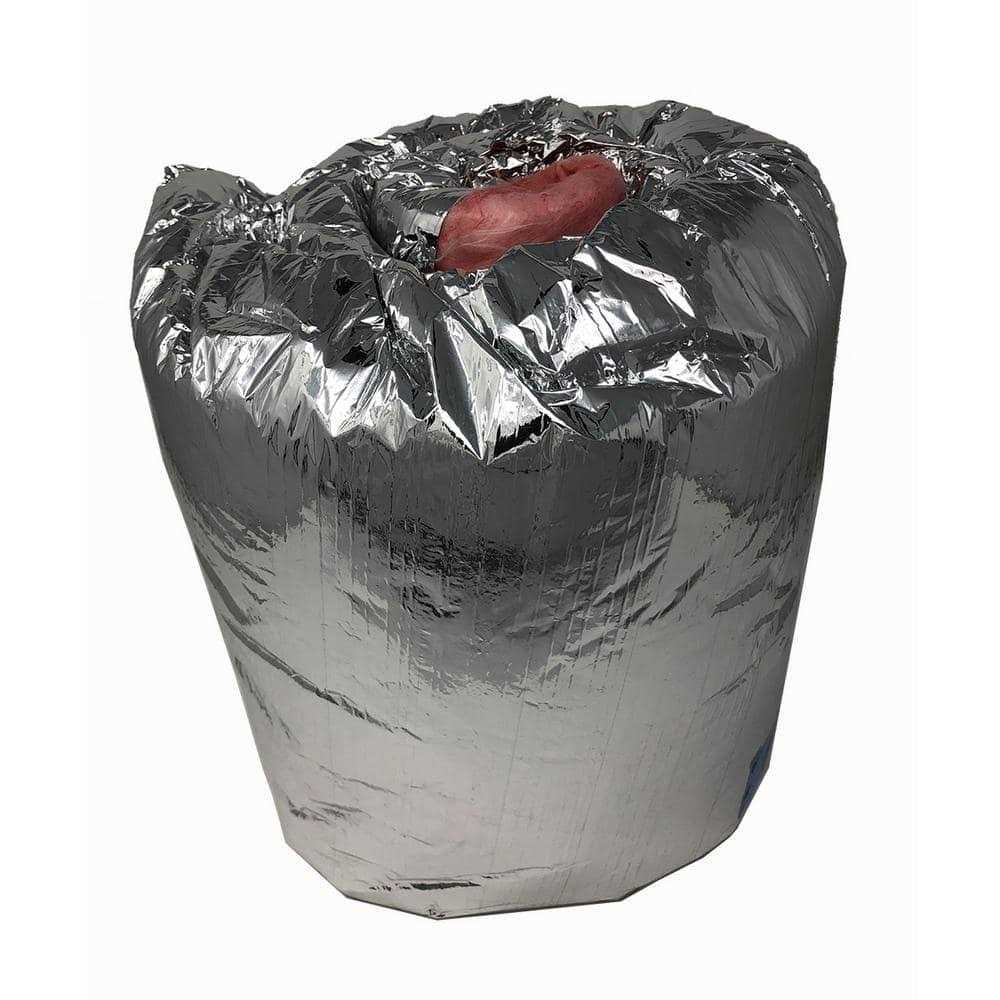Master Flow 10 in. Dia x 5 ft. Length Ductwork Insulation Sleeve – R-6 - Zenithce