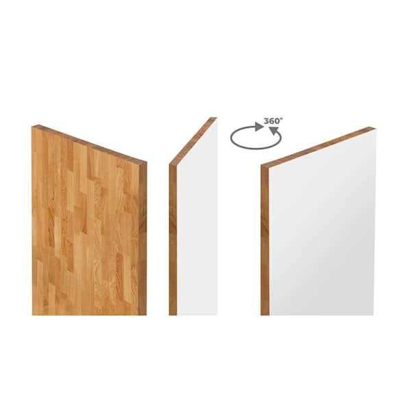 Hampton Bay 25 in. D Unfinished Birch Butcher Block Countertop Edge - Zenithce