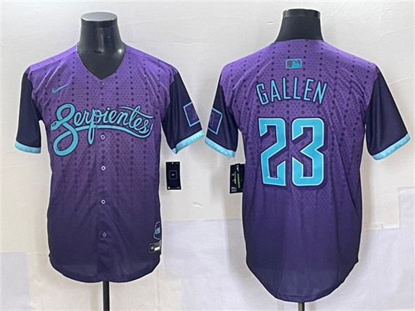 Arizona Diamondbacks #23 Zac Gallen Purple 2025 City Connect Limited Stitched Jersey - Zenithce