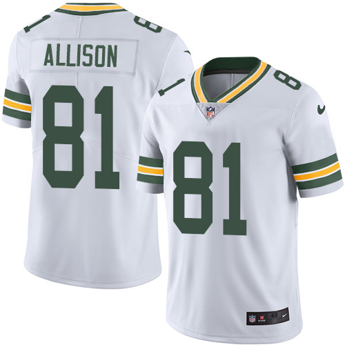 Green Bay Packers #81 Geronimo Allison White Vapor Untouchable Limited Stitched Jersey - Zenithce
