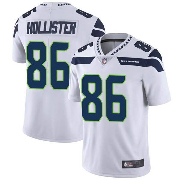 Seattle Seahawks #86 Jacob Hollister White Vapor Untouchable Limited Stitched Jersey - Zenithce