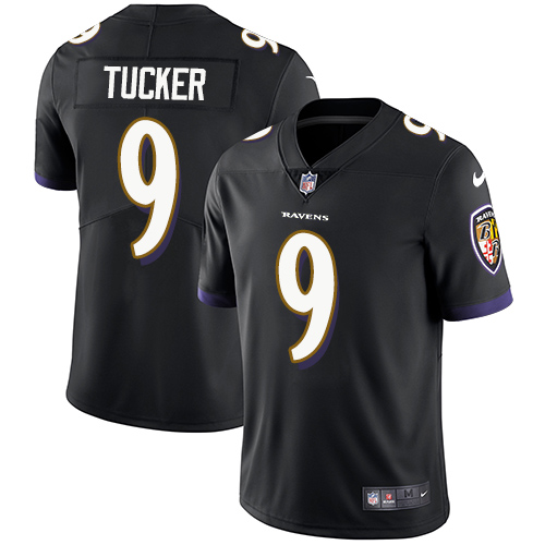Baltimore Ravens #9 Justin Tucker Black Vapor Untouchable Limited Jersey - Zenithce