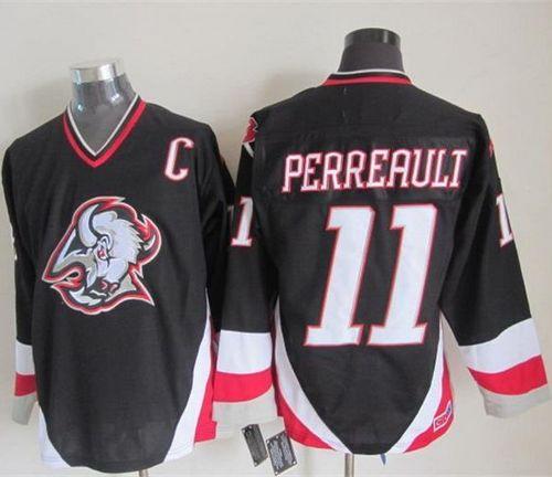 Sabres #11 Gilbert Perreault Black CCM Throwback Stitched Jersey - Zenithce