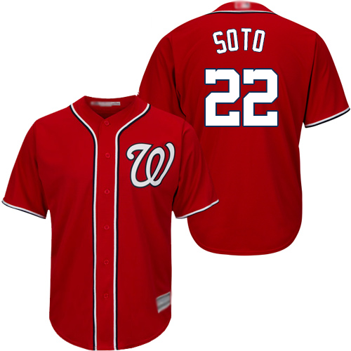 Washington Nationals #22 Juan Soto Red Cool Base Stitched Jersey - Zenithce
