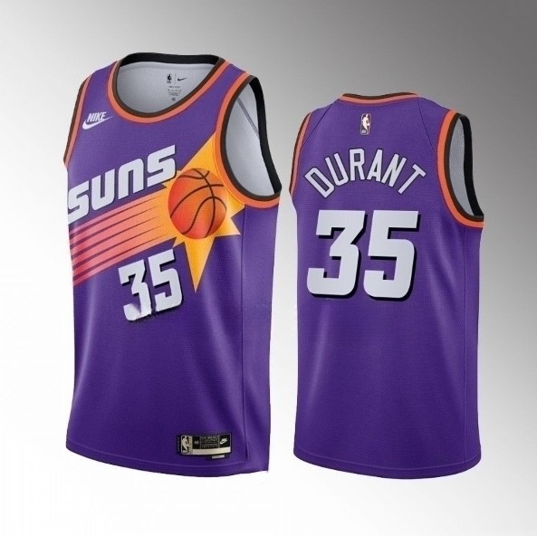 Phoenix Suns #35 Kevin Durant Purple Classic Edition Stitched Jersey - Zenithce