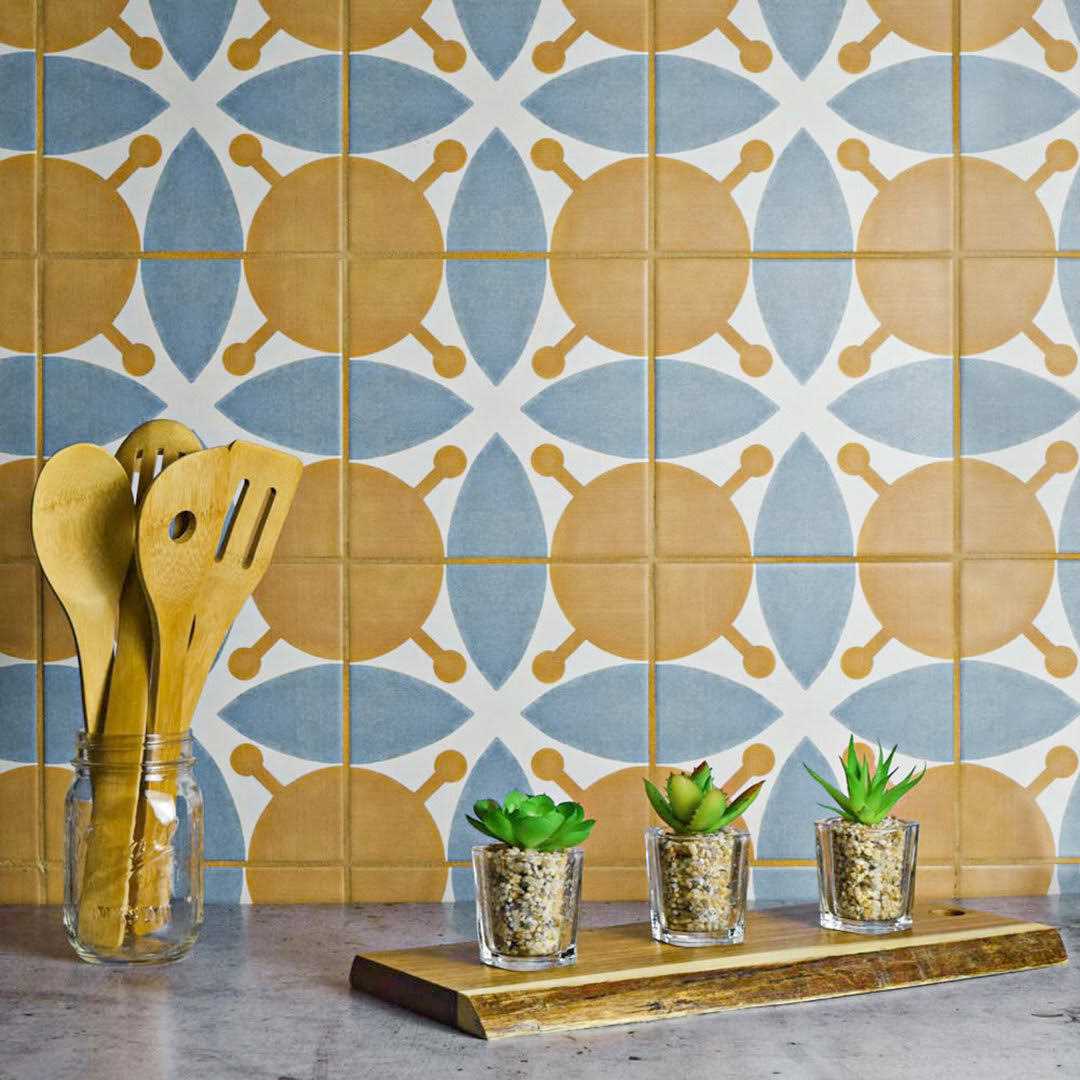 Merola Tile Renaissance Indigo 7-7/8 in. x 7-7/8 in. Porcelain Floor and Wall Tile - Zenithce