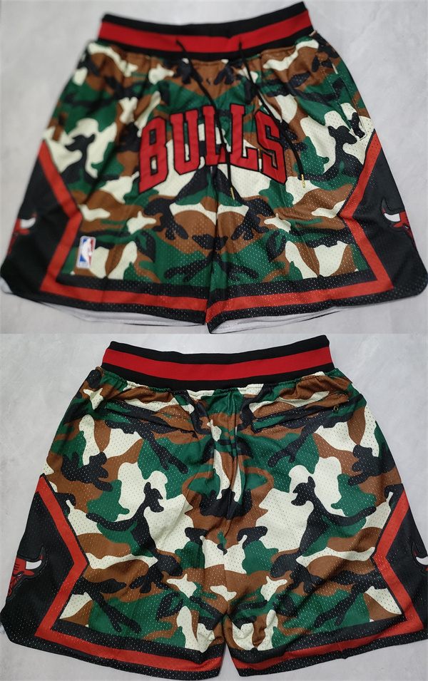 Chicago Bulls Camo Grey Shorts (Run Small) - Zenithce