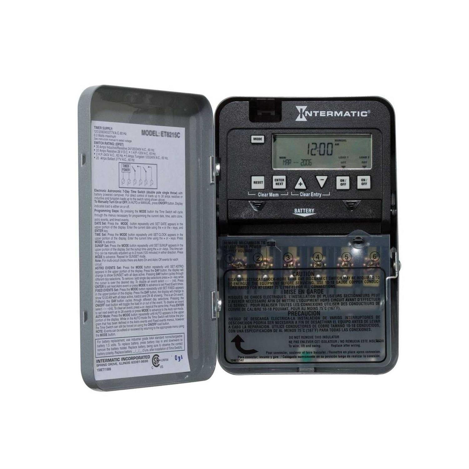 Intermatic ET1105C 24 Hour Electronic Time Switch - Zenithce